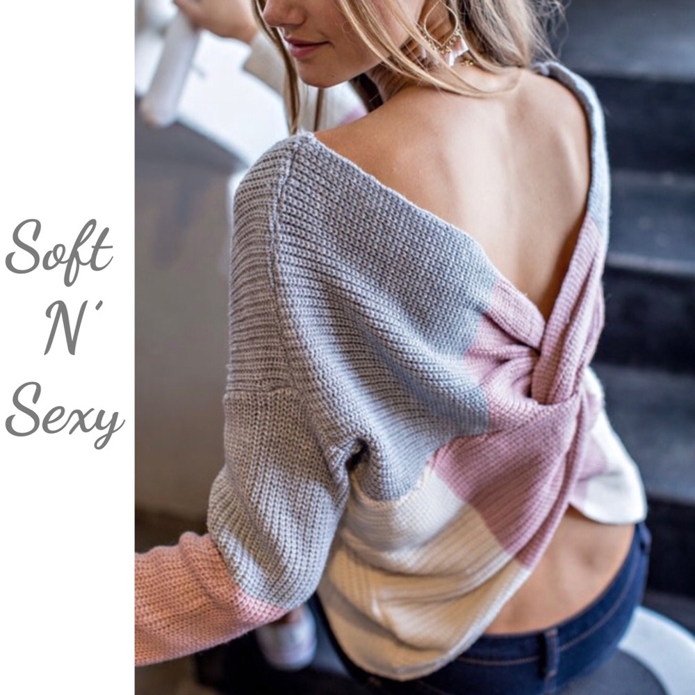 RELISTED SIZE LARGE AVAILABLE — Twisted Knot Sweater - Picture 4 of 4